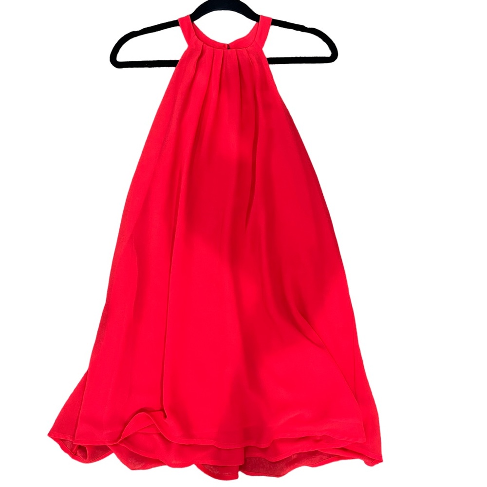 ASTR Women’s Swing Dress. Coral Red. XS